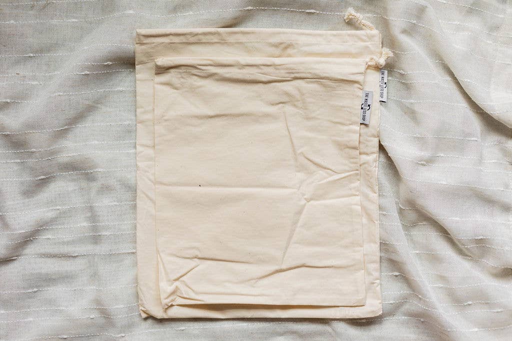 Reusable Organic Cotton Produce Bag Set – Mesh & Muslin