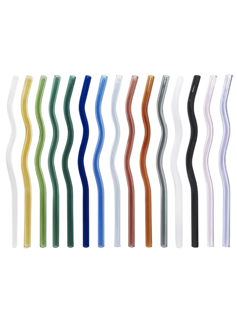 Wavy Glass Straw