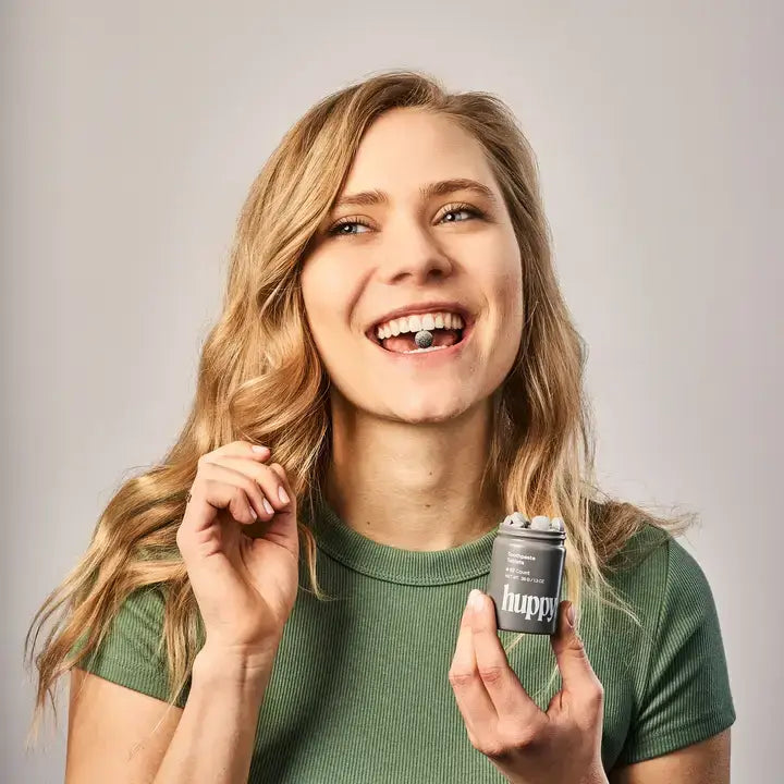 Huppy Toothpaste Tablets - Fluoride Free - Peppermint