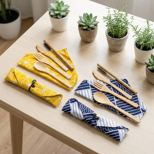 Bamboo Cutlery Utensils Set