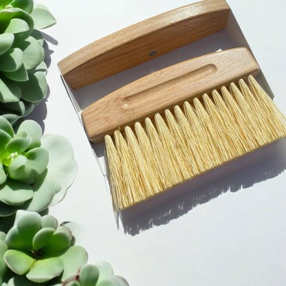 Dust Pan & Bamboo Brush