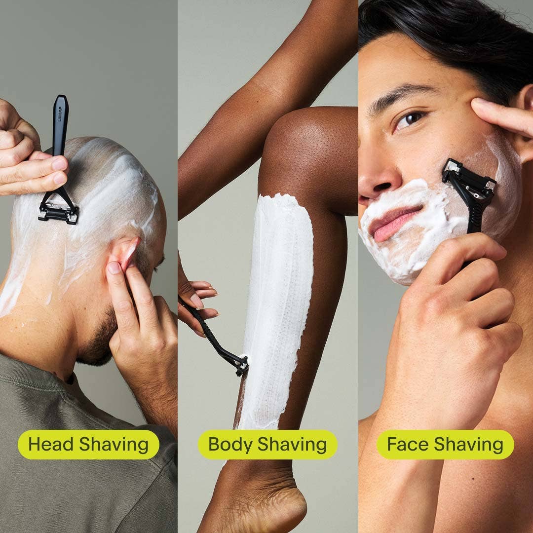 Leaf Two Razor Kit - Razor, Grip Sleeve, Stand, Blades, + Tin