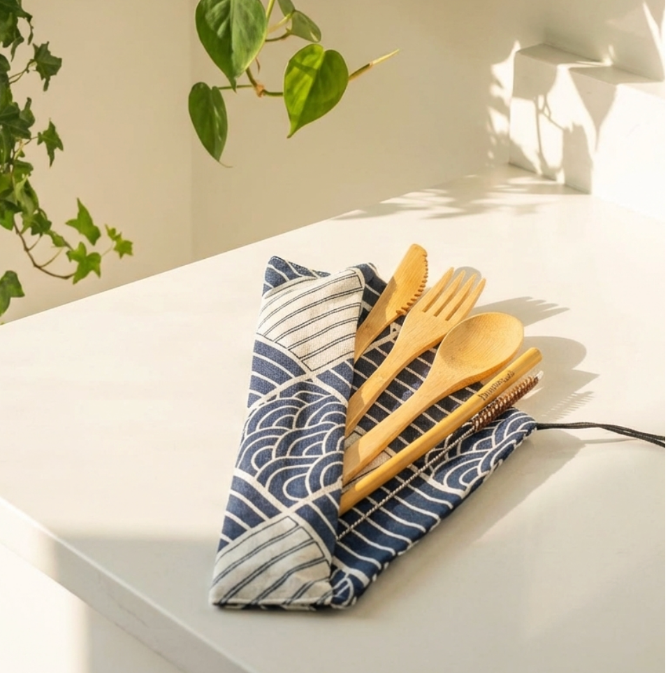 Bamboo Utensils Set