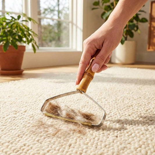 Bamboo Carpet Lint Remover