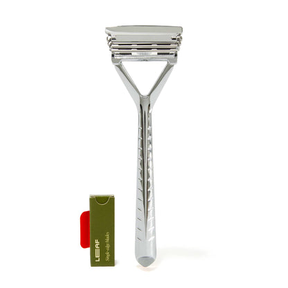 Leaf Razor - Multi-Blade, Pivoting Head Safety Razor