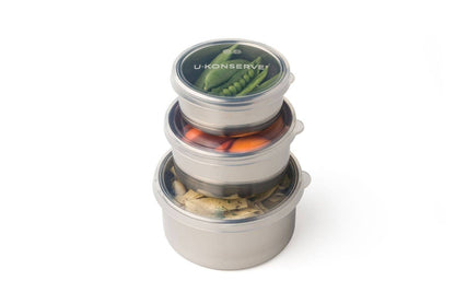 Nesting Trio - Stainless Steel + Silicone Food Storage Containers