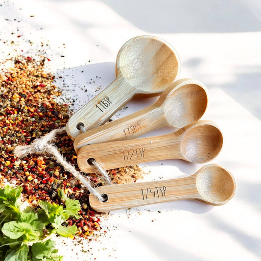 Bamboo Teaspoon Measuring Set