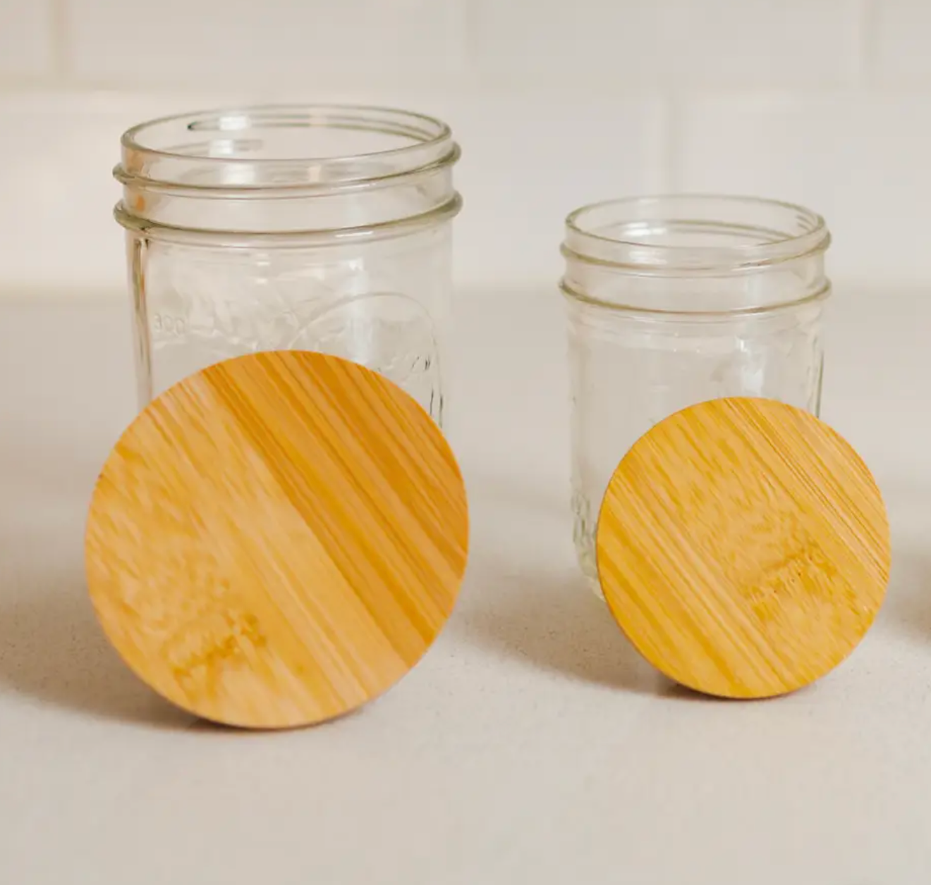 Bamboo Jar Lid - Wide Mouth