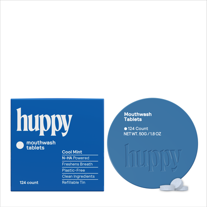 Huppy Mouthwash Tablets - Alcohol Free - Cool Mint
