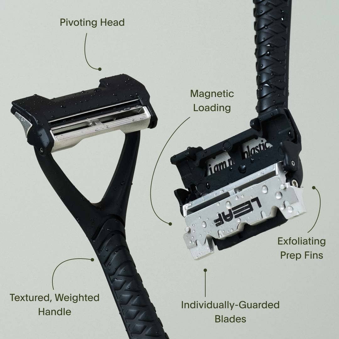 Leaf Two Razor - Multi-Blade, Pivoting Head Safety Razor
