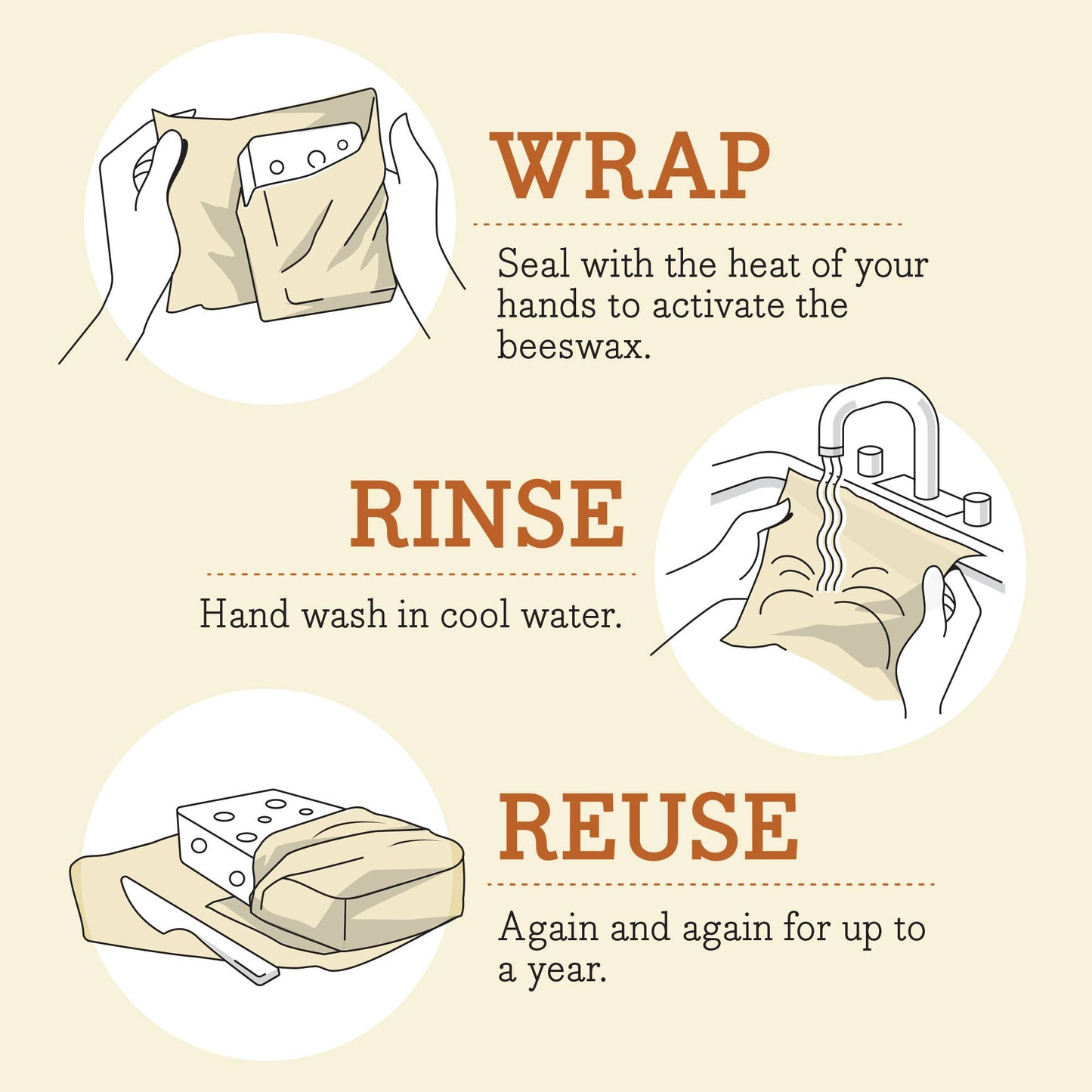 Beeswax Wrap - 3 Pack