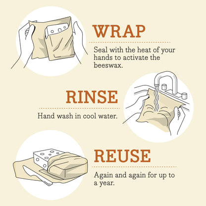 Beeswax Wrap - 3 Pack