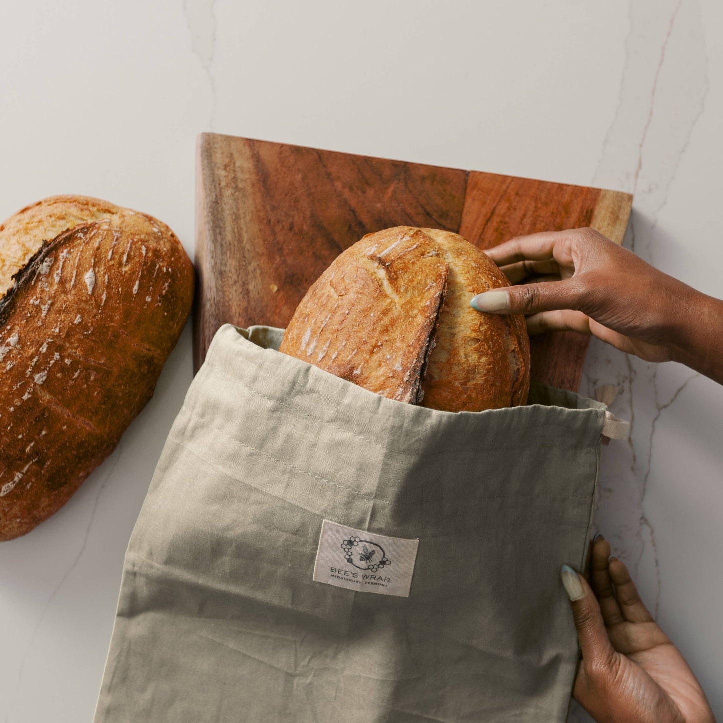 Artisan Bread Bag - Beeswax Wrap + Cotton