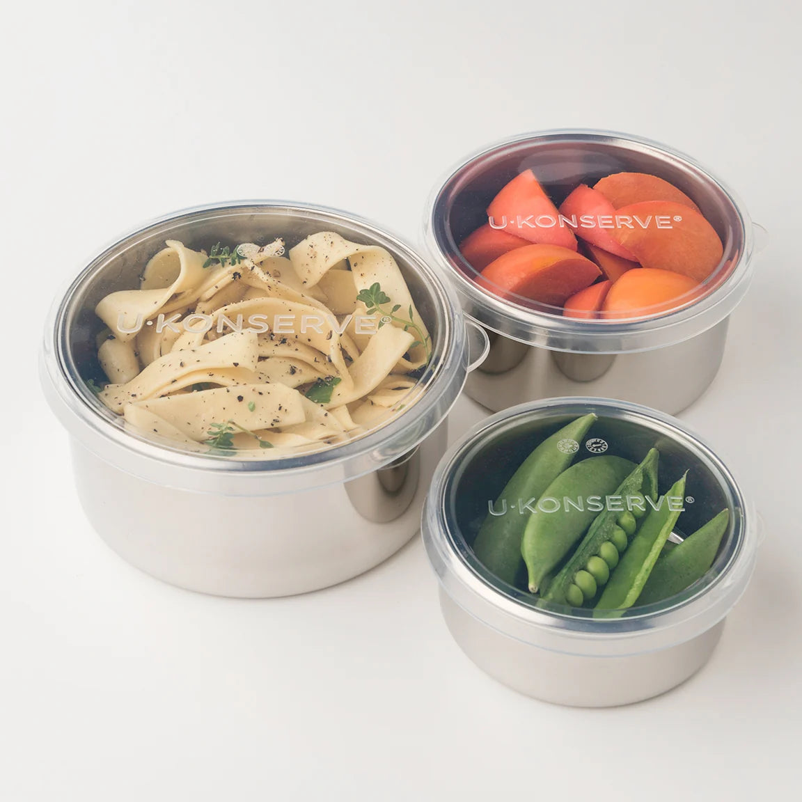 Nesting Trio - Stainless Steel + Silicone Food Storage Containers