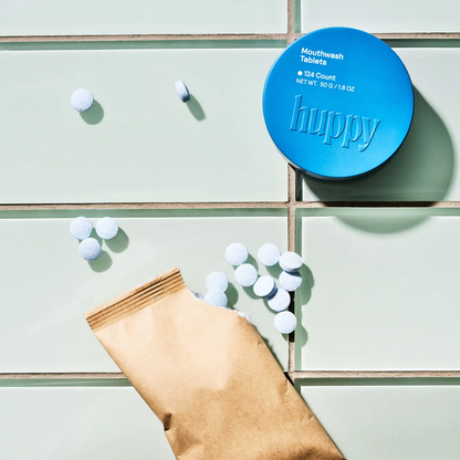 Huppy Mouthwash Tablets - Alcohol Free - Cool Mint