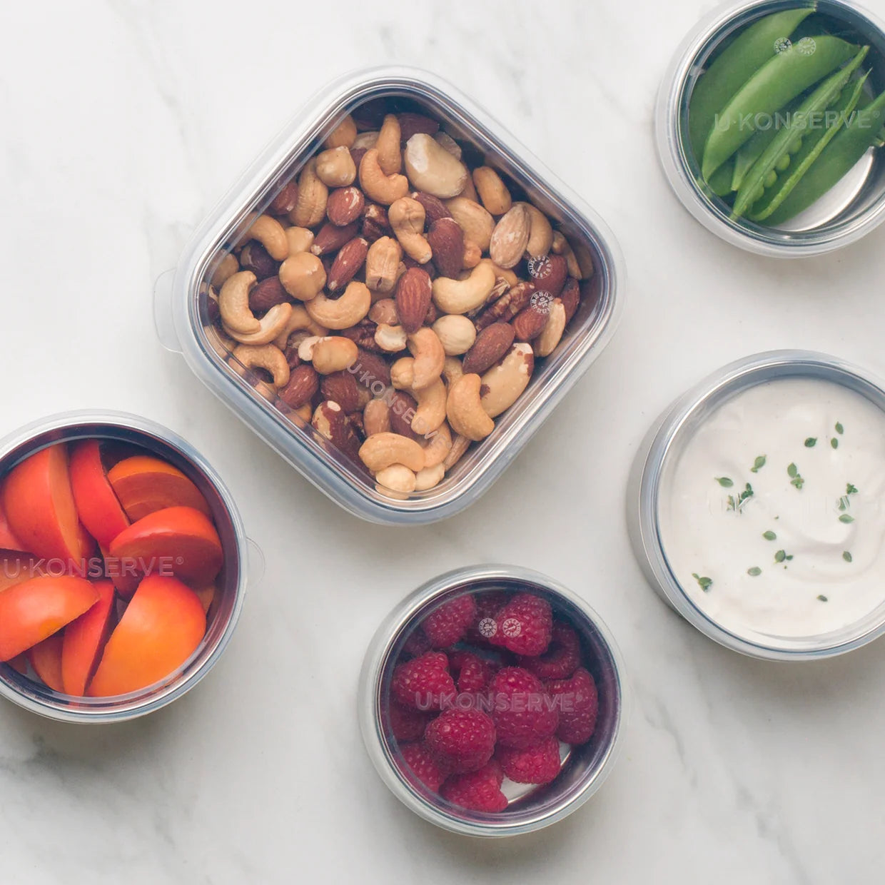 Nesting Trio - Stainless Steel + Silicone Food Storage Containers