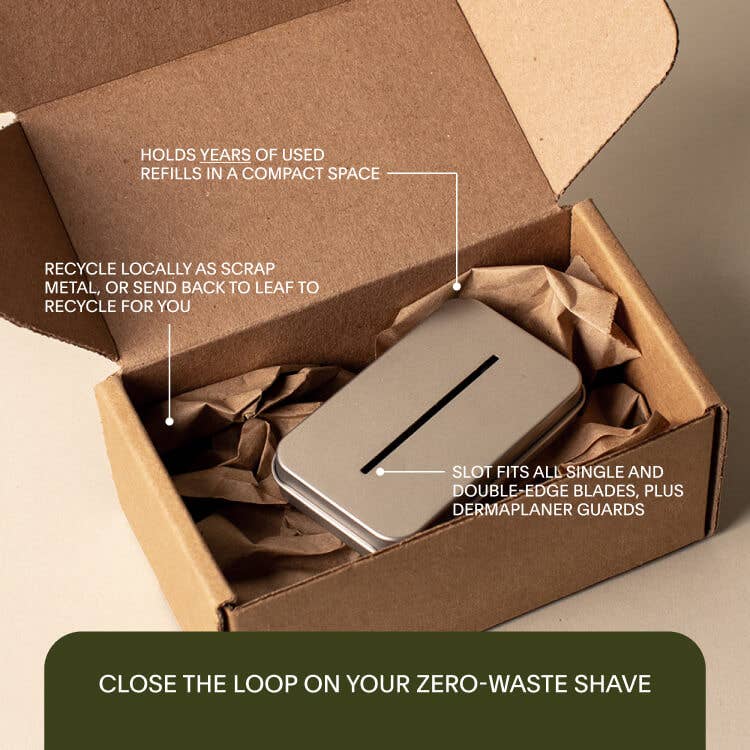 Razor Blade Recycling Tin